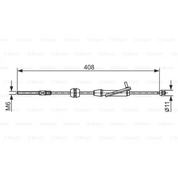Fiesta B Max Courier 2008  El Fren Teli Ön (408 Mm) Ap31 2853 Ab (Oem No:8V512853Ab)