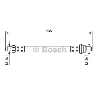 Fiesta 96  Fren Hortumu Arka  (Oem No:96Fb2282Ac)