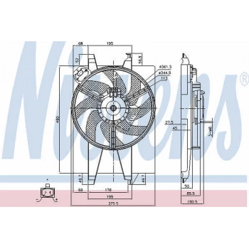 Fiesta 2002  Fan Motoru  (Oem No:2S6H8C607Ef)
