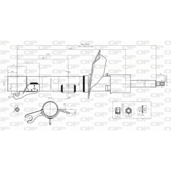 Focus 1998 2004 Amortisör Ön Sağ  (Oem No:98Ag18145Cl)