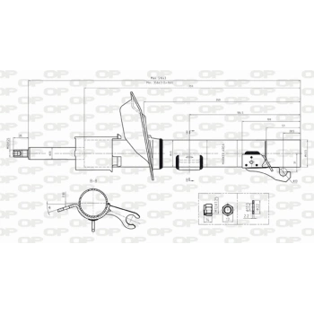 Focus 1998 2004 Amortisör Ön Sol   (Oem No:98Ag18146Cl)