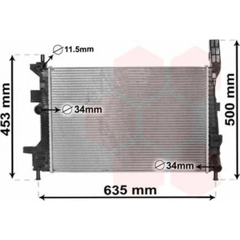Focus 2011  Su Radyatörü Dızel (Oem No:Bv618005Bd)