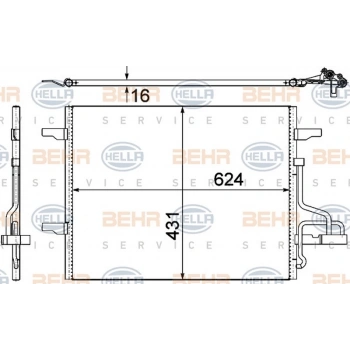 Kuga 2008  Klima Radyatörü  (Oem No:8V4119710Ab)