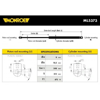 Ford Mondeo 2001 2007 Bagaj Amortisörü S.Wagon (Oem No:1S71N406A10Ac)