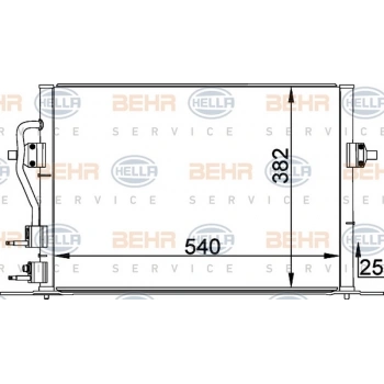 Mondeo 96  Klima Radyatörü Xs7H 19710 Ba 97Bw19710Bc (Oem No:Xw2H19710Aa)