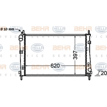 Mondeo 2001 2007 Su Radyatörü Brazıng Klımalı Me3S71 8005 Ab (Oem No:1S7H8005Ad)