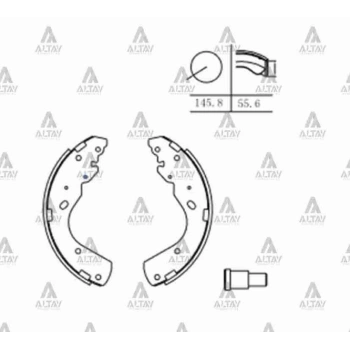 Fren Balata Arka B-2500 2001-2006 4X4  Bt-50 4X4  Ranger Pabuç (1 Adet) (Oem No: Mk3416)
