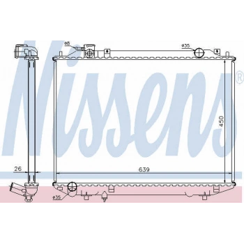 Ranger 12V 16V 1998 2012 Su Radyatörü Xm34 8005 Eb (Manuel Sanz) Dızel (Oem No:Xm348005Kd)