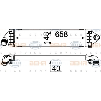 Mondeo S Max 2008  Turbo Radyatörü  (Oem No:6G919L440Fe)