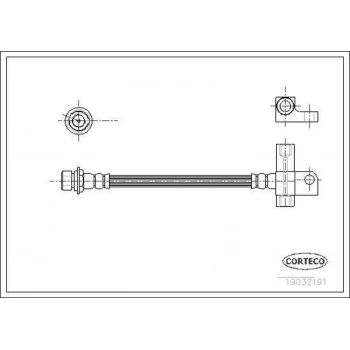Transit 87  Fren Hortumu Arka  (Oem No:86Vb2282Bb)