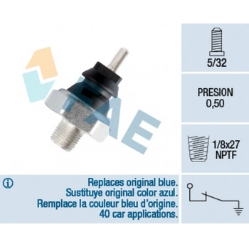 Transit M12 M15 93 00 Yağ Basınç Müşürü  (Oem No:92Vb9278Aa)
