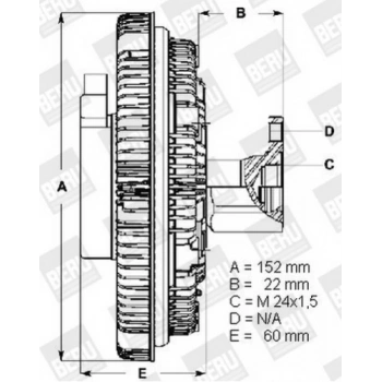 Transit Turbo 97  Fan Motoru Ford Tıp (Yaylı) (Oem No:92Vb8A616Ba)