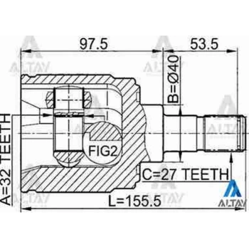 Aks Kafası İç Accord 2003-2008 Sol 32X40X27 (Oem No:44310-S9A-300) (Adet)