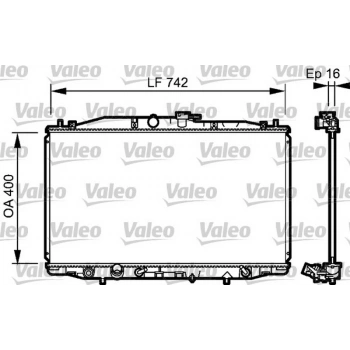 Accord 2003 2008 Su Radyatörü Otomatik 400X708X16 (Oem No:19010Rbbe51)