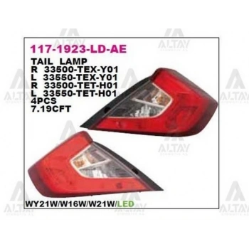 Stop Lambası Civic 2016 Sonrası  Sedan Dış Sağ (Oem No:33500-Tex-Y01) (Adet)