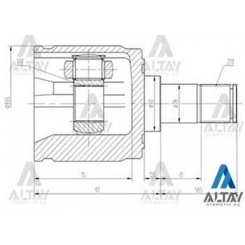 Aks Kafası İç Civic Accord 27X40X32 (Oem No:44310-Sl5-N00) (Adet)