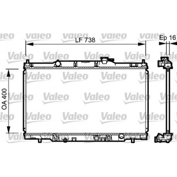 Crv 2002 2007 Su Radyatörü Otomatik Kalın Tip 400X728X26 (Oem No:19010Pnb901)