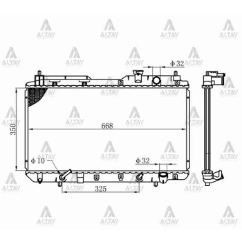 Su Radyatörü Crv 1997-2002 16Mm (At) (Oem No:19010-P3F-901) (Adet)