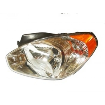 2006-2009 Hyundai Accent Era Far Lambası Sol Elektrikli-Motorsuz (Sarı Sinyalli) (H4) (Ayfar) (Adet) (Oem No:9.21011E45)