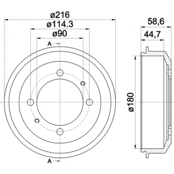 Accent 95 97 Kampana Arka  (Oem No:5841122000)