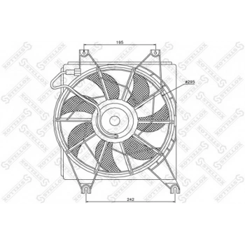 Fan Davlumbazı Radyatör Accent  1998-2000 (1 Adet) (Oem No: 25350-22200)