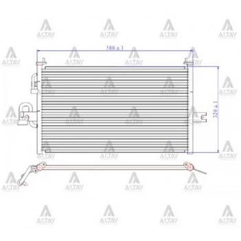 Radyatör Klima Accent  1995-2000 (1 Adet) (Oem No: 97606-22010)