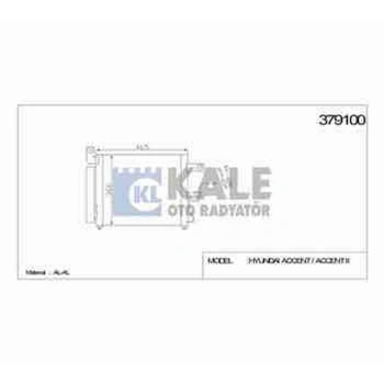 Radyatör Klima Accent 2000-2002 (1 Adet) (Oem No: 97606-25600)