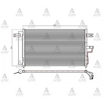 Radyatör Klima Accent 2003-2006 1.5 Dizel 3Cyl (1 Adet) (Oem No: 97606-25800)