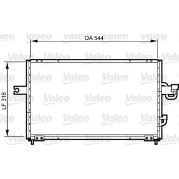 Accent 1995 1999 Klima Radyatörü Kurutucusuz Brazıng 540X318X16 (Oem No:9760622000)