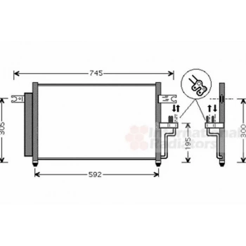 Accent Adm 2003 2005 Klima Radyatörü Kurutucu İle Brazıng 575X347X16 (Oem No:9760625800)
