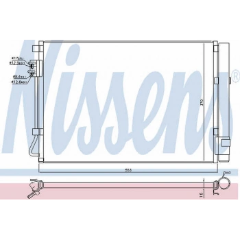 Accent Blue 2015  Klima Radyatörü Kurutucu İle Brazıng 512X375,5X16 (Oem No:976061W001)