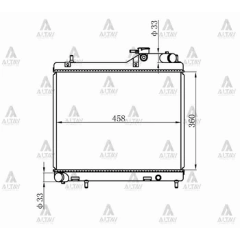 Su Radyatörü Accent 2003-2006 1.5 Dizel 3Cyl (Mt) (Oem No:25310-25810) (Adet)
