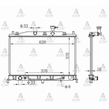 Su Radyatörü Accent 2006-2011 Era Benzinli (At) (Oem No:25310-1E150) (Adet)