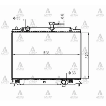 Su Radyatörü Accent 2006-2011 Era Dizel (Mt) (Oem No:25310-1E300) (Adet)