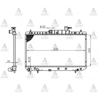 Su Radyatörü Accent 2003-2006 1.3 1.6 (Mt) (Oem No:25310-25300) (Adet)
