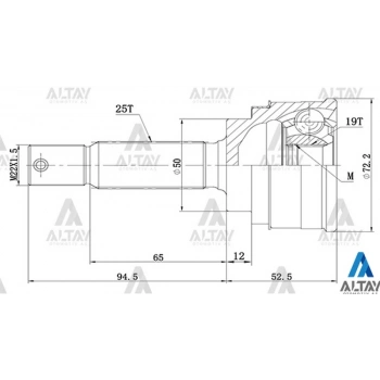 Aks Kafası Dış Atos 1998-2002 25X50X19 (Oem No:49507-02A30) (Adet)