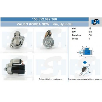 Accent Mıl Accent Adm Accent Era Elantra Matrix Getz Cerato 91  Marş Motoru  (Oem No:3610022855)