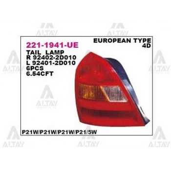 Stop Lambası Elantra 2002-2003 Sol (1 Adet) (Oem No: 221-1941L-Ue)