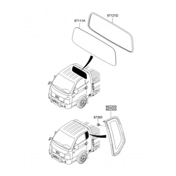Cam Fitili H100 Kamyonet 2004- Arka Oem No: 87121-4F000