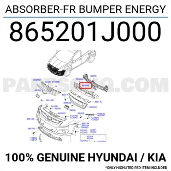 Şok Emici Ön Tampon İ20 2007-2011 (1 Adet) (Oem No: 86520-1J000)