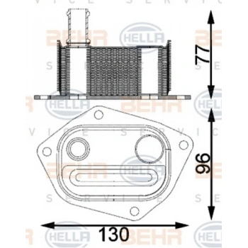 Accent Era Accent Blue Matrix İ20 İ30 Ceed Cerato Rio 2006 2009 Yağ Soğutucusu  (Oem No:264102A150)