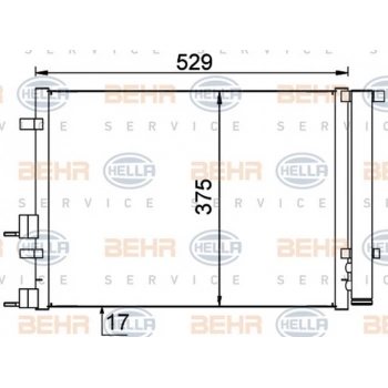 İ20 2008 2012 Klima Radyatörü 532X376X16 (Oem No:976061J000)