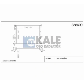 Radyatör Su İ20 2009-2012 Benzinli (Mt) (1 Adet) (Oem No: 25310-1J000)