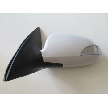 2007-2012 Hyundai İ30 Kapı Aynası Sol Elektrikli-Sinyalli-Beyaz Kapaklı(Sinyali Kısa Tip)(5Fişli)(Fame (Adet) (Oem No:876102C120)