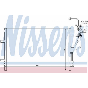 İ30 Elantra Ceed 2012  Klima Radyatörü 608X381X16 (Oem No:97606A7000)