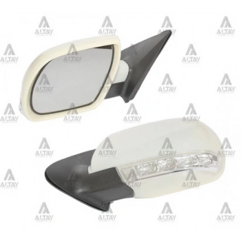 Ayna Dış Dikiz Santa Fe 2006-2012 Elektrikli Sinyalli Sol (1 Adet) (Oem No: 87610-2B600)