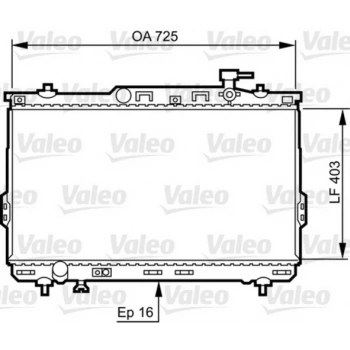 Santafe 2001  Su Radyatörü A T 400X725X18 (Oem No:2531026000)