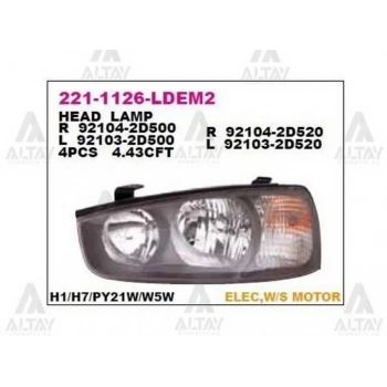 Far Sonata  1999-2002 Manuel Sol (1 Adet) (Oem No: 92103-38020)