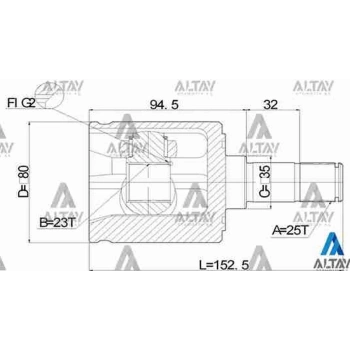 Aks Kafası İç Sonata  Elantra  94= 25*35*23 (1 Adet) (Oem No: Mı-513)