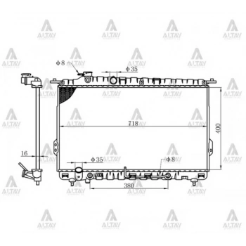 Su Radyatörü Sonata 1998-2005 (At) (Oem No:25310-38050) (Adet)